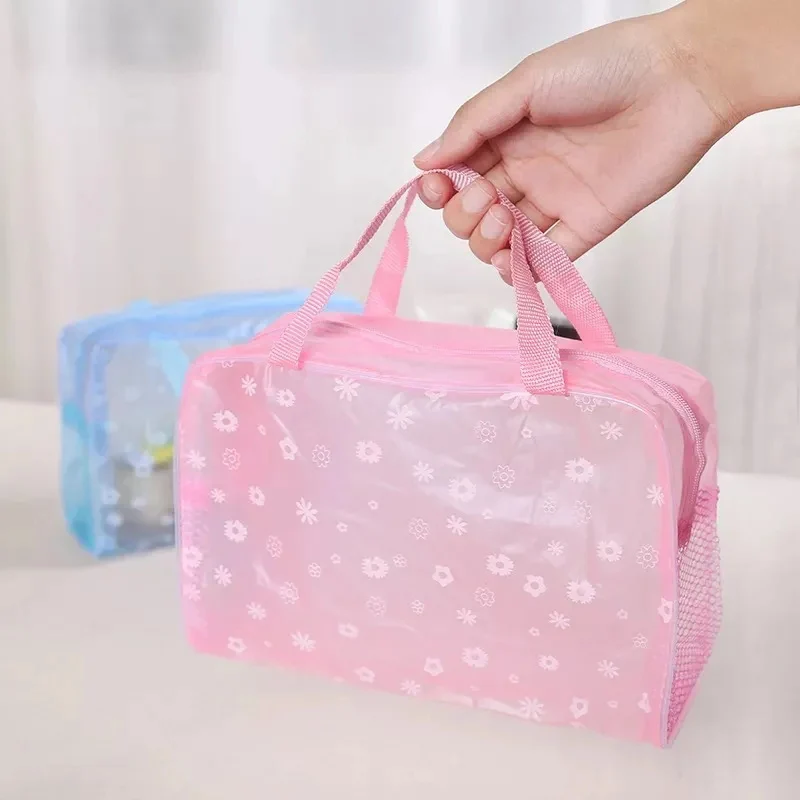 

cute Toiletry bag women's transparent waterproof travel travel portable large-capacity children's cosmetics bathroom storage bag