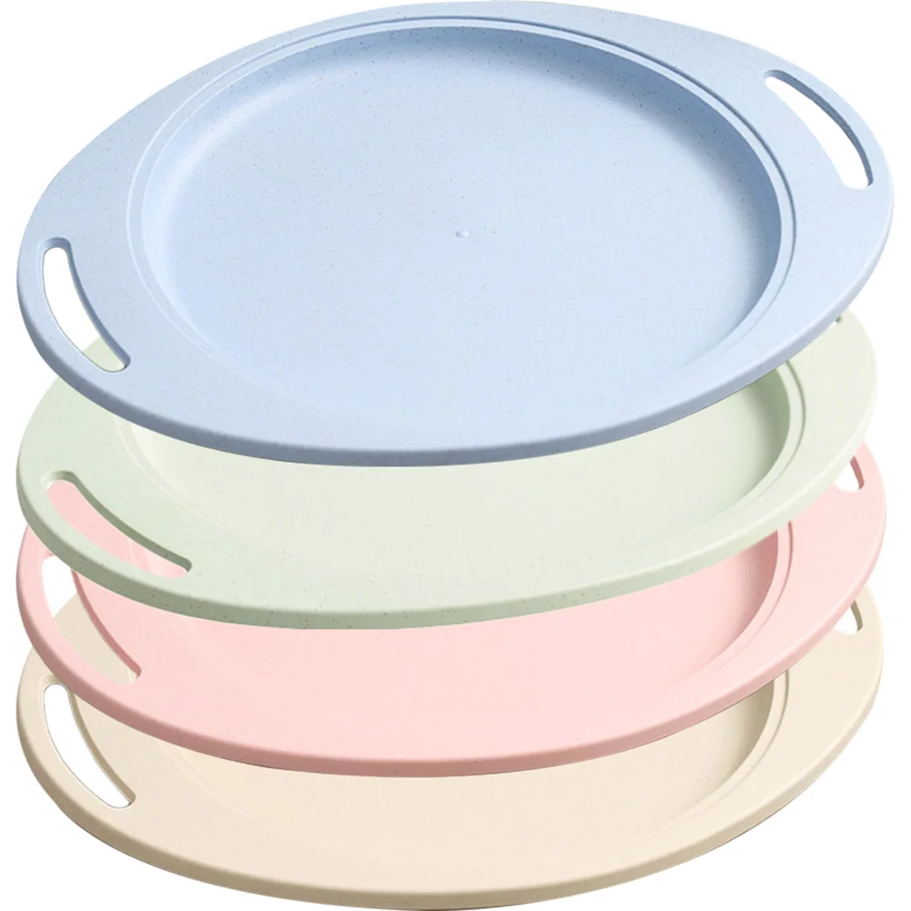 

4pcs Beef Unbreakable Dinner Camping Western Meal Salad Wheat for Kitchen Western Meal Beef