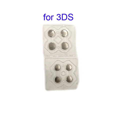 10 пар, крестовой ключ, металлическая проводящая полоса для контроллера 3DS XL LL, D-Pad, купольная застежка, печатная плата, кнопки, проводящая пленка