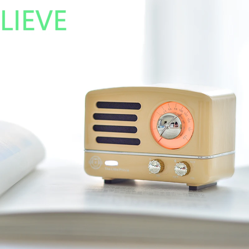 

Maowang OTR - Bluetooth беспроводной динамик для девушки, ретро портативный музыкальный плеер и Подарочная коробка, пустынный желтый