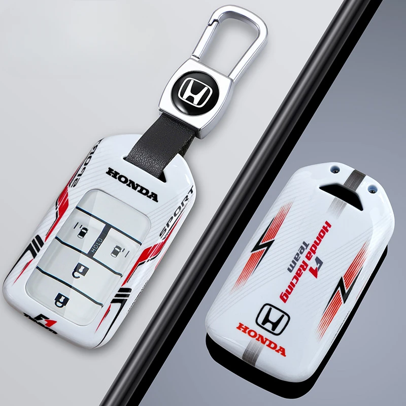 Чехол для автомобильного ключа В гоночном стиле Honda Stepwgn Elysion Civic Fit Accord Pilot CRV чехол