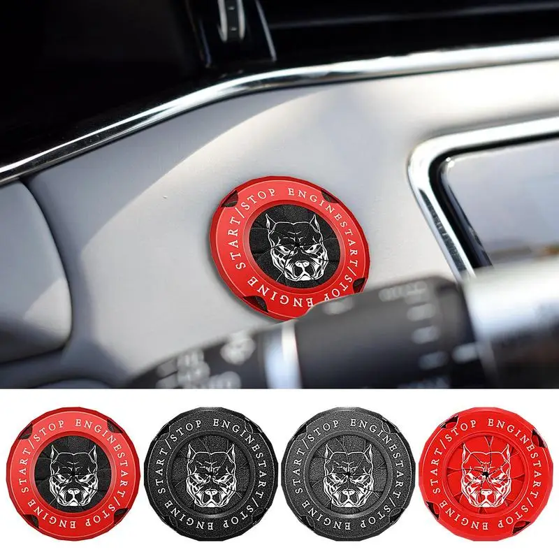 

Универсальная накладка на кнопку запуска и остановки собаки, накладка на кнопку с изображением собаки, накладка на пусковую кнопку, автомобильные аксессуары