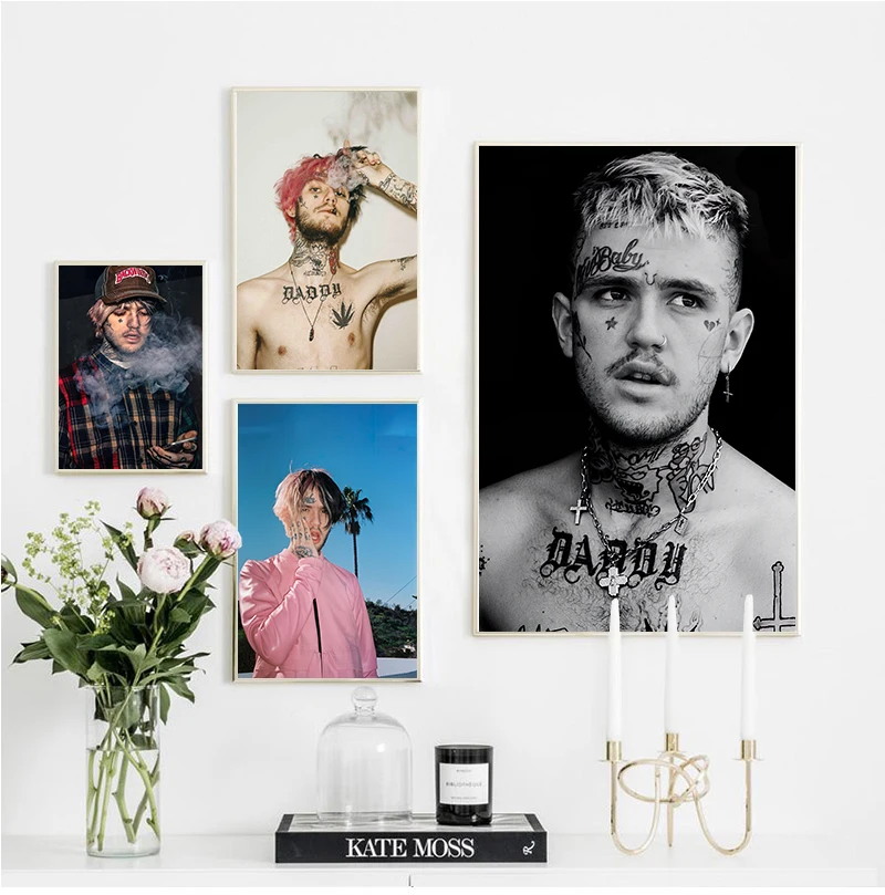 Печать на холсте Lil Peep скандинавский стиль