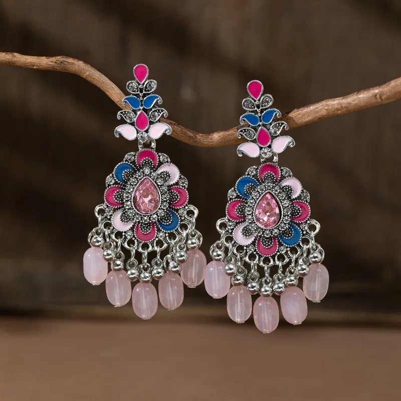 Винтажные Ювелирные изделия Jhumka новые богемные серьги с кисточками женские