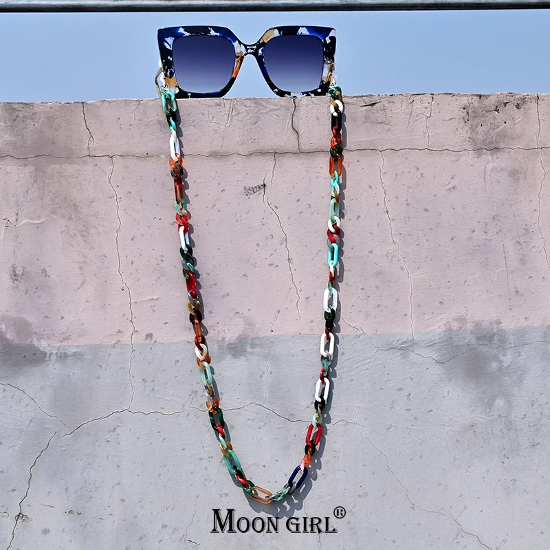 

New Design Acrylic Eyeglass Chain Lanyard Trendy Sunglasses Reading Eyewear Chain Glasses Accessories MOON GIRL Design