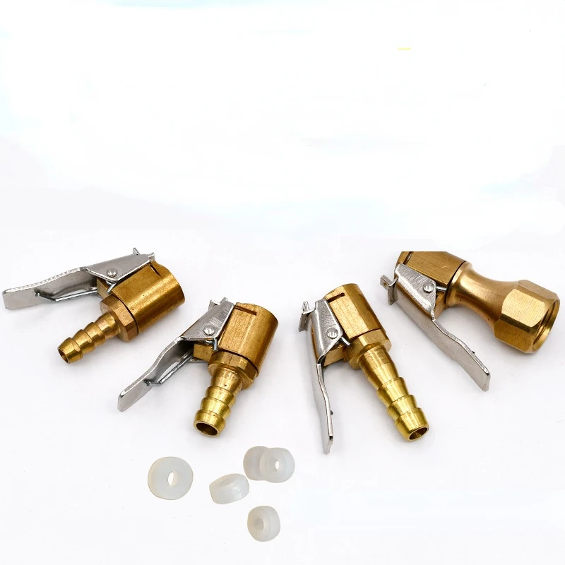 

Car Truck Brass Air Pump Chuck Tyre Valve 8mm Pump Valve Clip Clip Clamp Connector Adapter For Pump