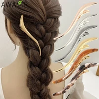 new women girls gold metal s shape hairpins large size hair clips barrettes diy styling tools hairgrips fashion hair accessories