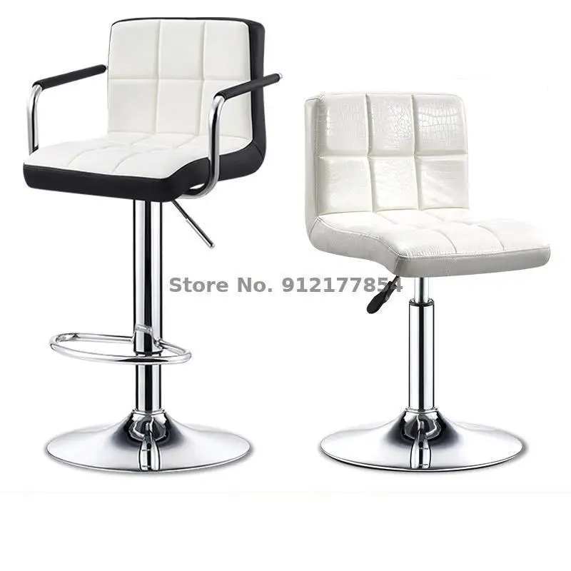 Барный стул с подъемником простой современный высокий для кассового аппарата