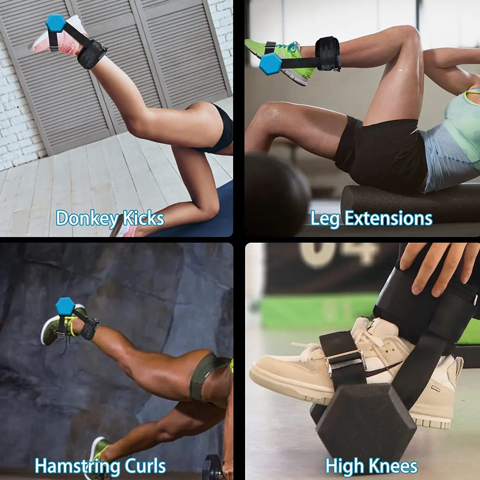 

Durable Outdoor Sports Ankle Strap Dumbbell Ankle Strap Lightweight Parts Replacements 1 Pair 2pcs 88g Adjustable