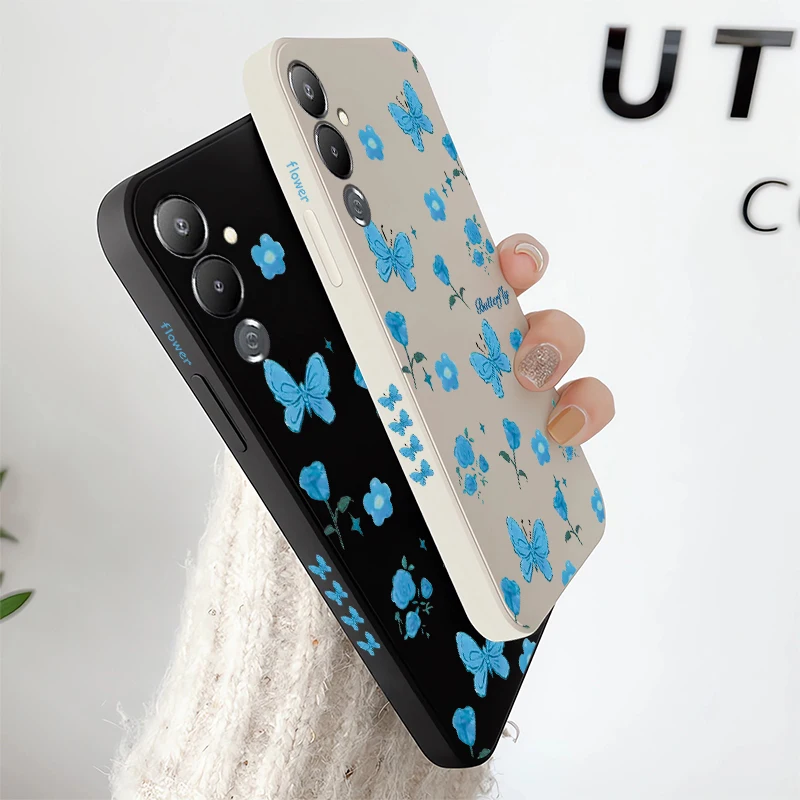 Фото Силиконовый чехол из TPU для Infinix Tecno Camon 50 Ultra 40 Premier 30S Pova 7 Slim 6 Neo Pouvoir 4 Pro с цветами и бабочками №4