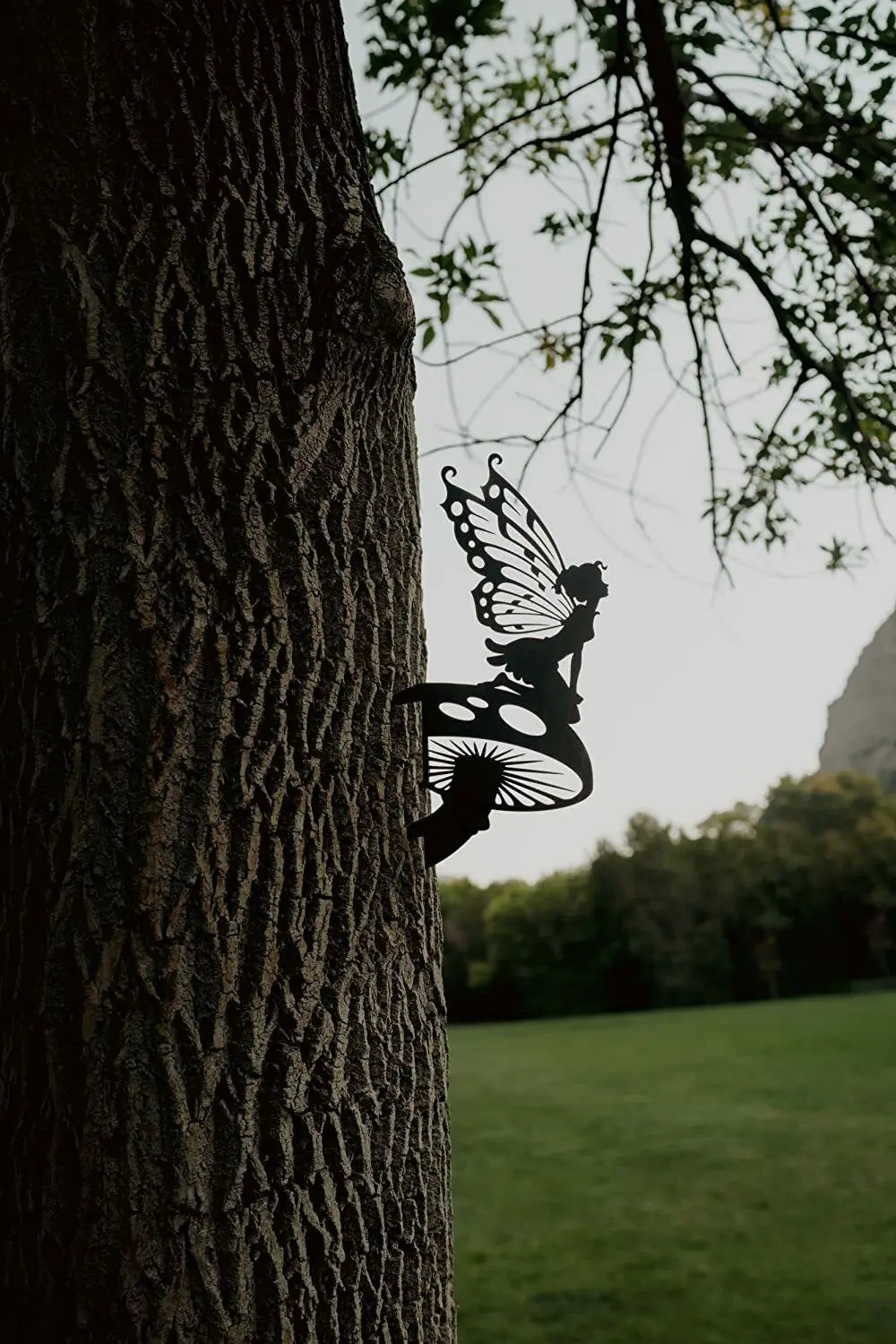 

Mushroom Fairies Decoration | Fairy Garden Art | Backyard Art | Tree Art