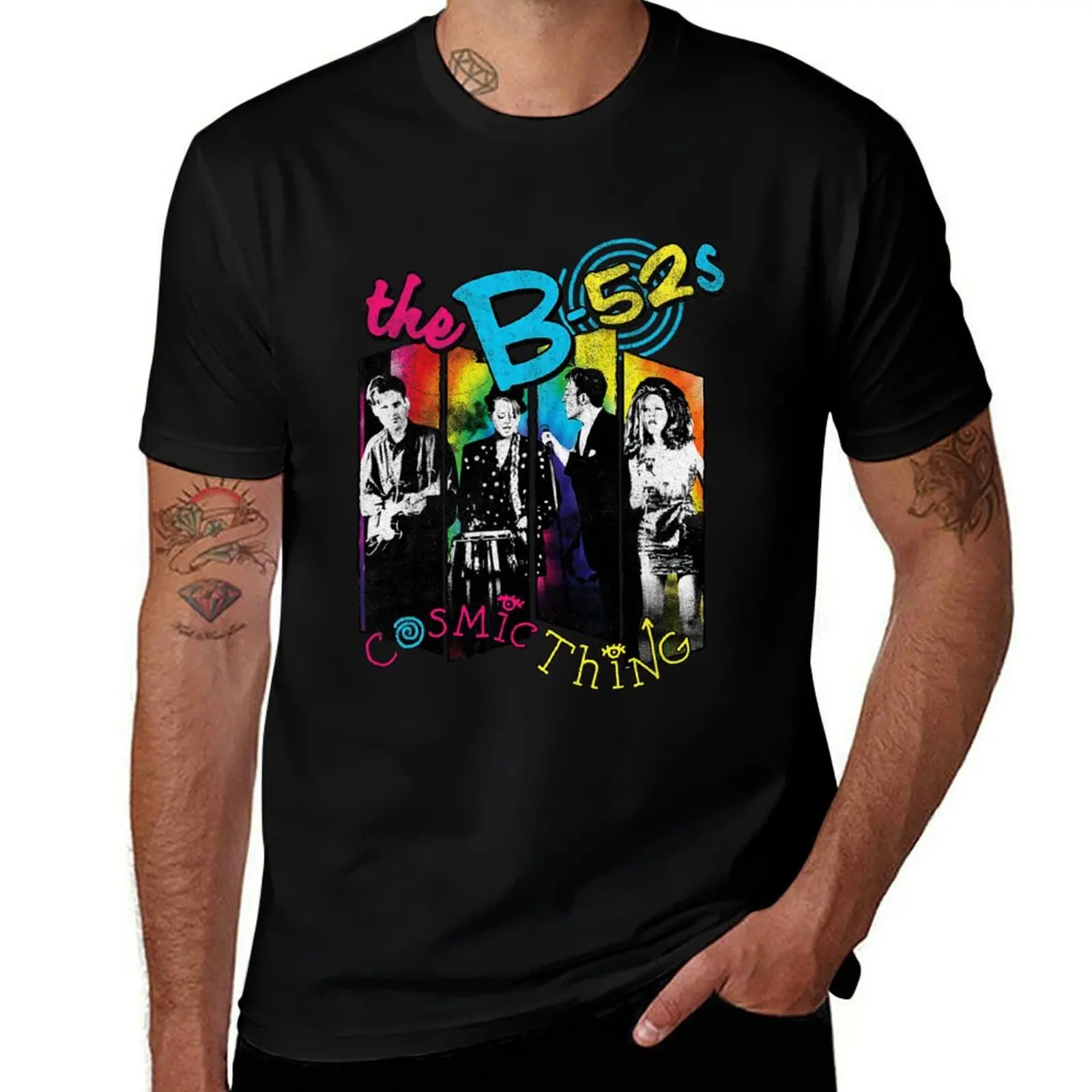 The B-52S Cosmic Thing For Concert Tour подарок для фанатов футболка с аниме мужские футболки