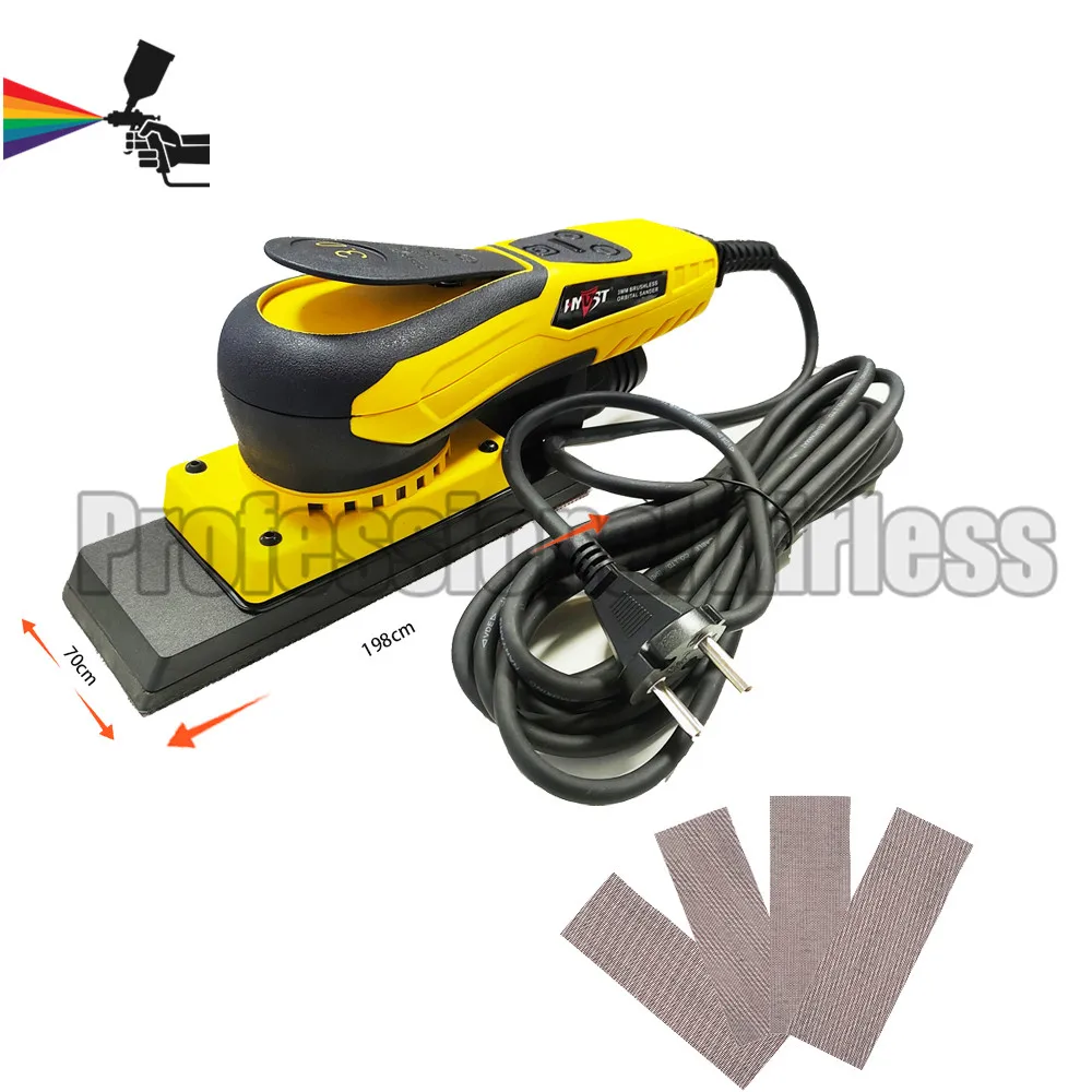 Квадратный Электрический орбитальный шлифовальный станок HYVST 70x198 мм для