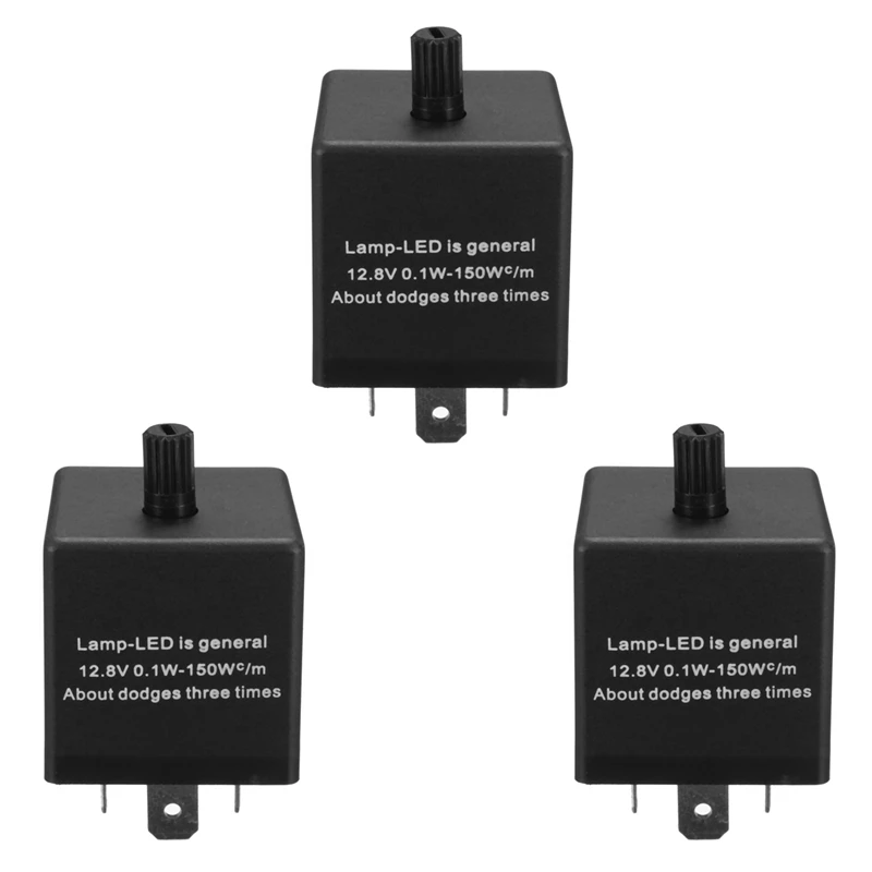 

3x12 в 3-контактный светодиодный Регулируемый реле для вспышки для индикатора поворота