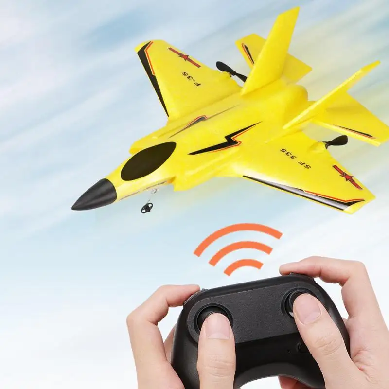 

2.4G 2 Channel Remote Control EPP Airplane RC Fighter Fixed-Wing for Beginner and Advanced Ready to Fly Easy to Control