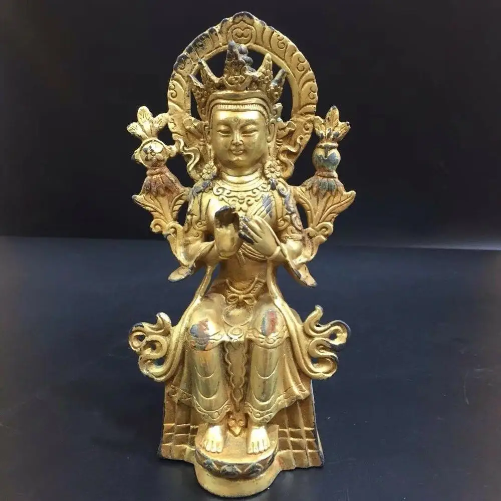 

Китай, антикварный Тибетский телефон с золотым покрытием