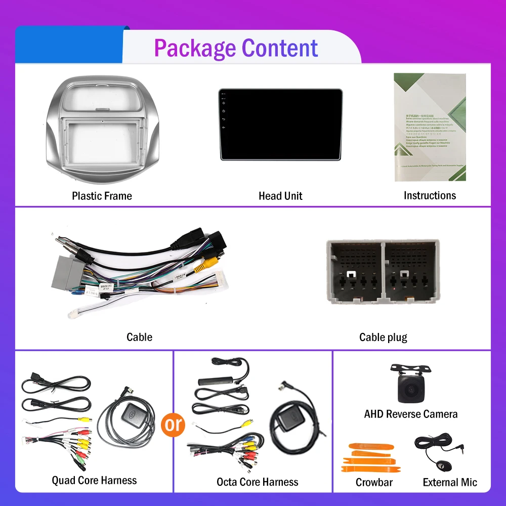 Автомобильный радиоприемник 10 33 дюйма для Chevrolet SPARK BEAT 19-20 2Din Android Восьмиядерный