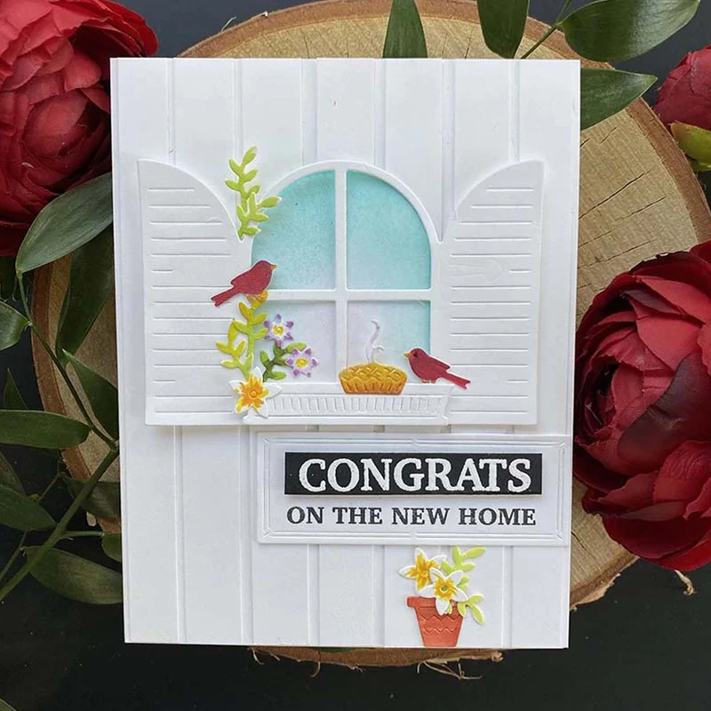 

Panalisacraft винтажные металлические трафареты для вырезания окна трафареты для «сделай сам» Скрапбукинг/альбом декоративное тиснение «сделай ...