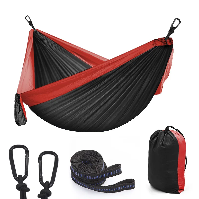 

300*200cm Portable Camping Parachute Hammock Survival Garden Outdoor Furniture Leisure Sleeping Hamaca Travel Double Hanging Bed