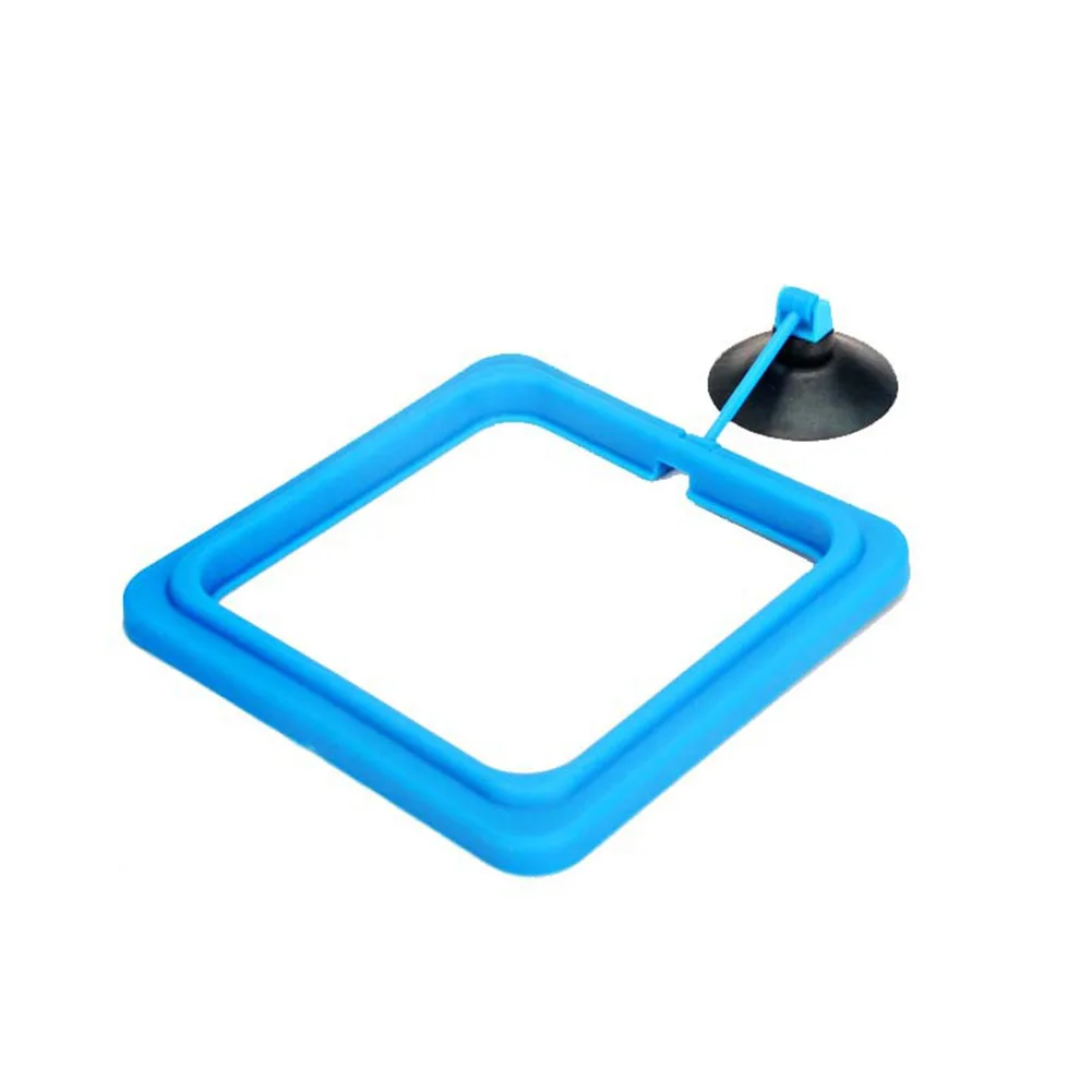 

2pcs Fish Tank Feeder Aquarium Fish Feeding Ring With Suction Cup Round/square Floating Food Feeder Pet Supplies