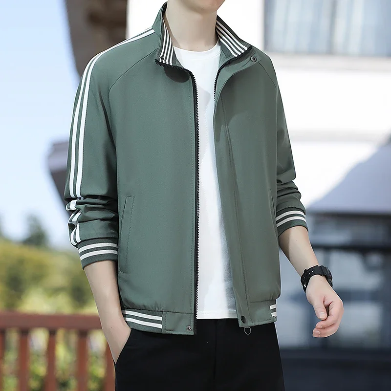 Новинка 2024 повседневная куртка в винтажном стиле мужская приталенная с длинным