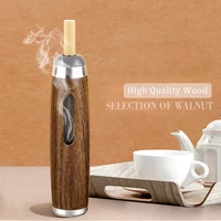 solid wood ashtray car can not drop ash artifact portable mobile ashtray travel lazy cigarette holder smoking accessories
