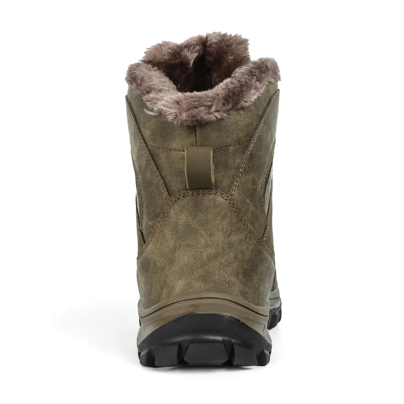 SENAGE 2023 New Top Quality Trekking Hiking Boots Large Size 48 Winter Mens Outdoor Warm Fur Non Slip Ankle Boot Hunting Boots