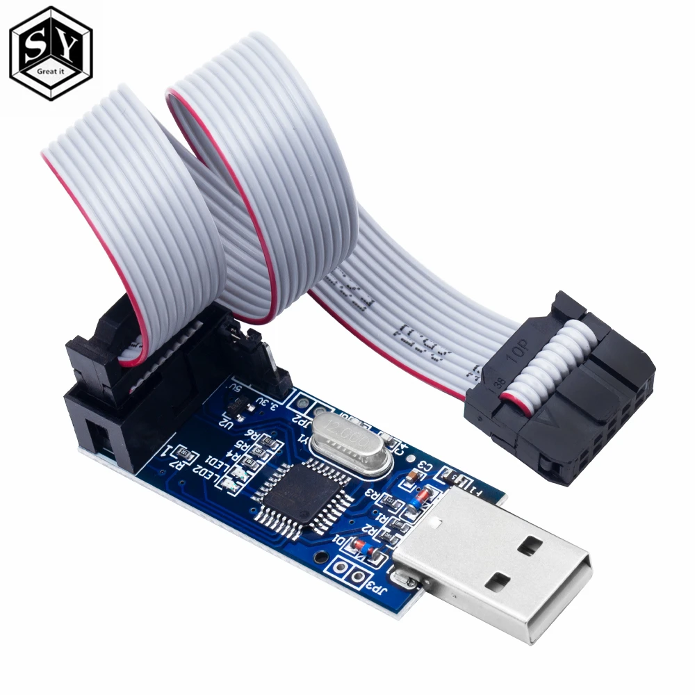 USBASP USBISP AVR программатор USB ISP ASP ATMEGA8 ATMEGA128 Поддержка Win7 64 skt500