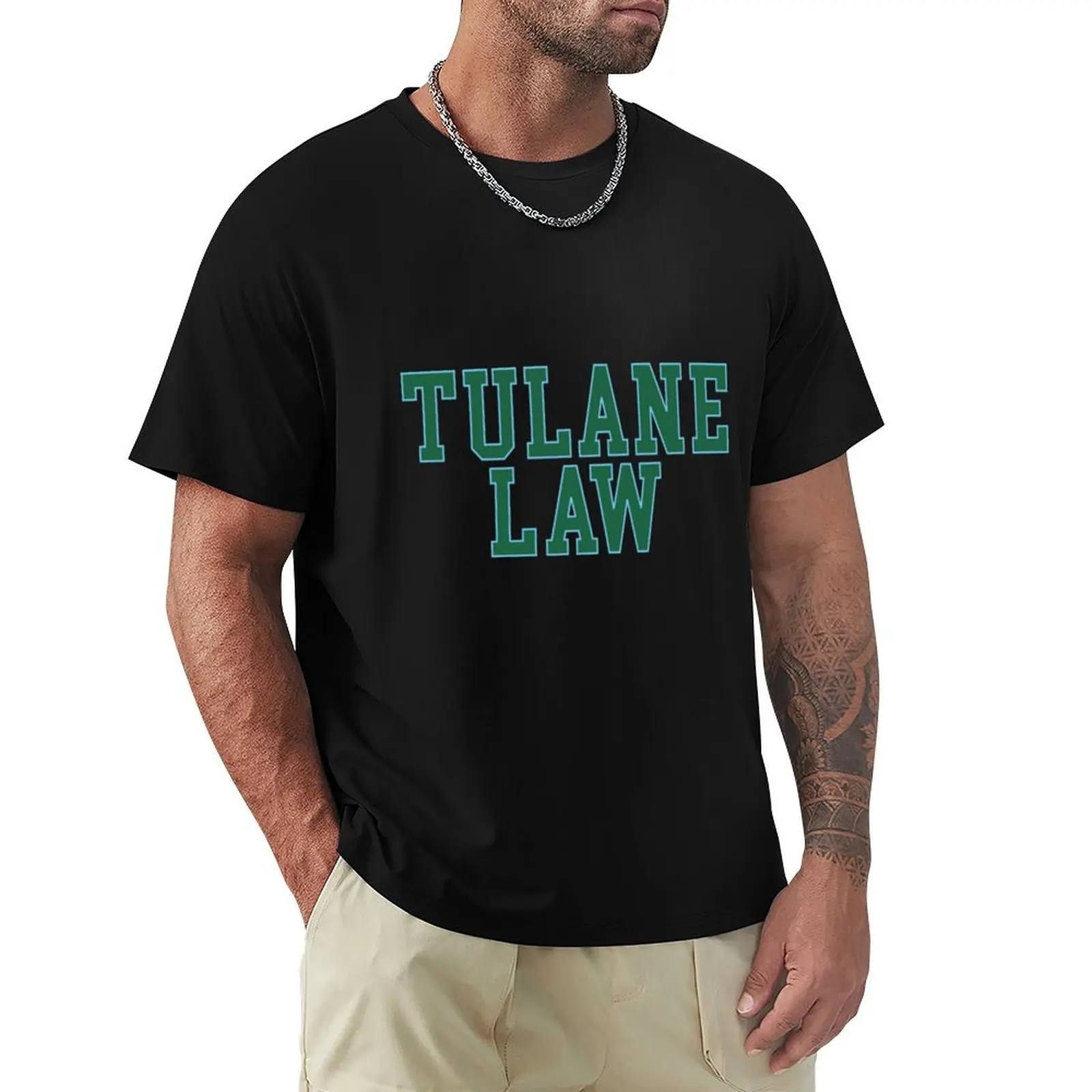 Фото Футболка с коротким рукавом для спортзала Tulane Law School, дышащая, с коротким рукавом №1