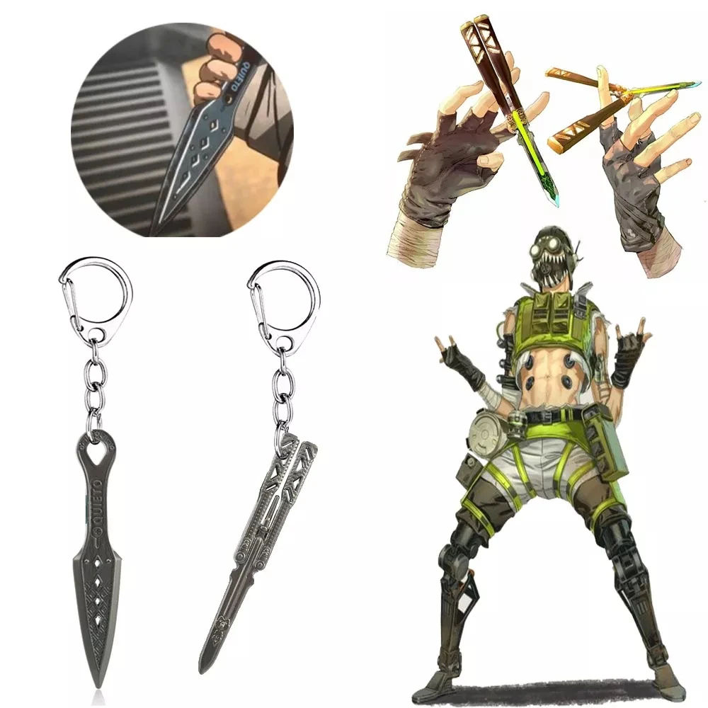 Брелки для ключей из сплава с лезвием игры Апекса легенды зла дух лезвие