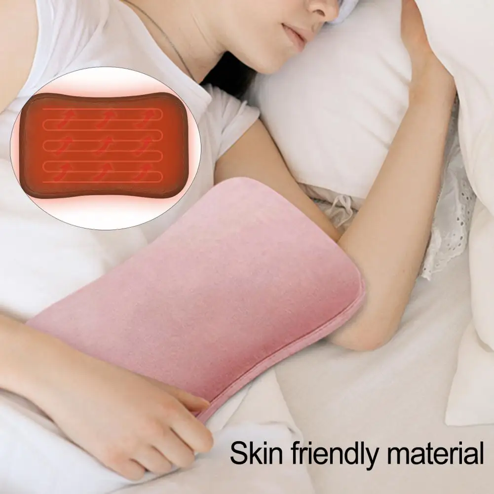 

Solid Color Warmer Bag Plug-and-play Good Heat Retention Pocket Design Portable Electric Heated Pad Hand Warmer For Home