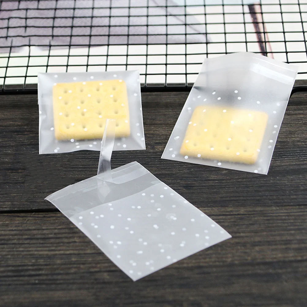 

300 Pcs Candy Bags Party Plastic Goodie Treat Baking Food Packing Birthday Presents Thicken Cookies Packaging for pastry