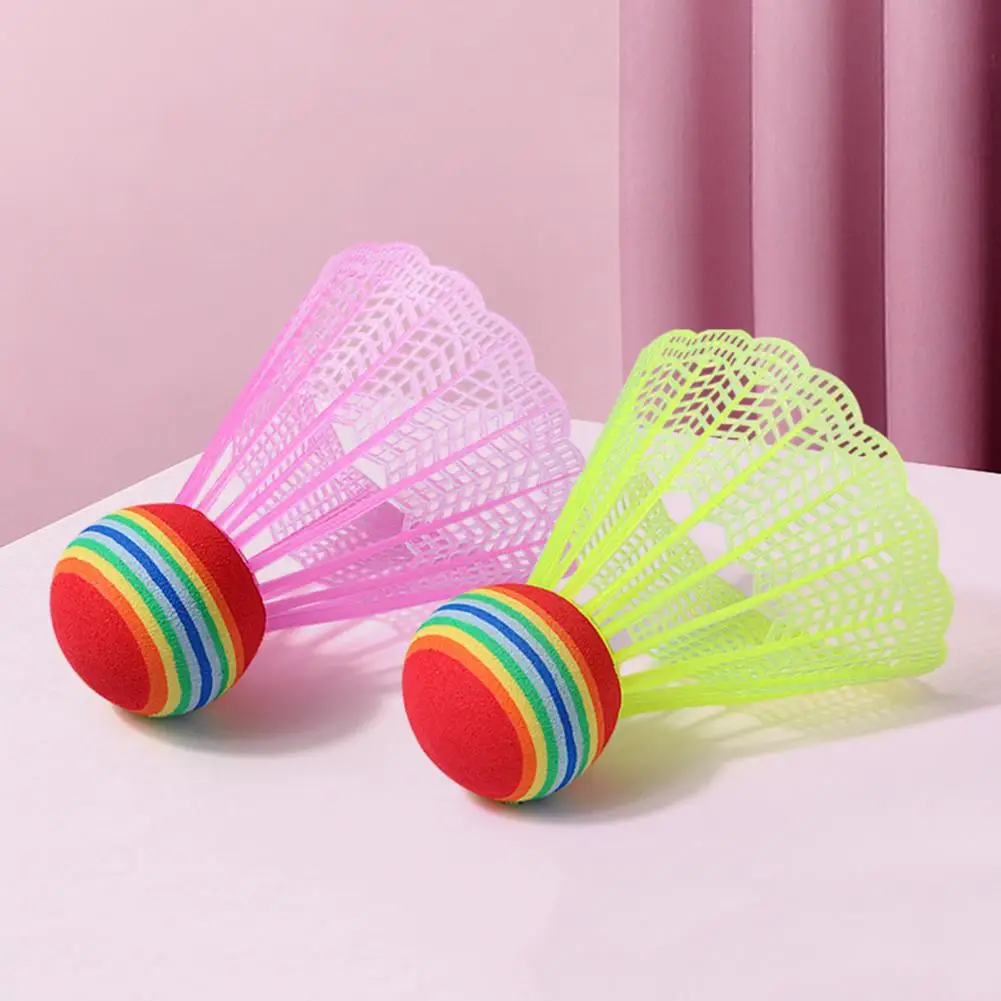 

Training Shuttlecock Portable Badminton Ball Random Color Anti-scratch Stable Good Toughness Badminton Ball