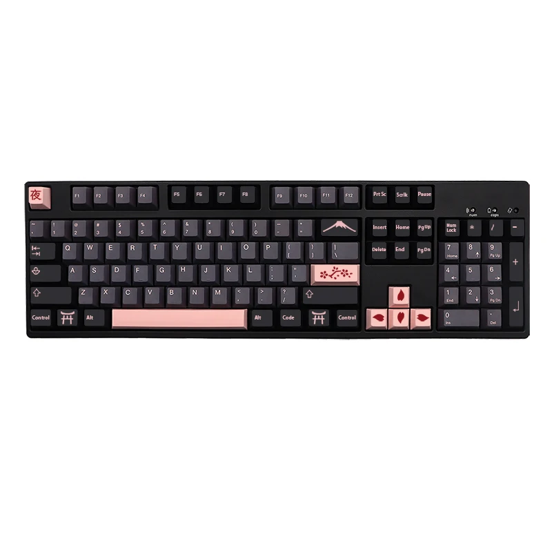 Клавиатура GMK Night Sakura с сублимационной печатью набор клавиш PBT для механической