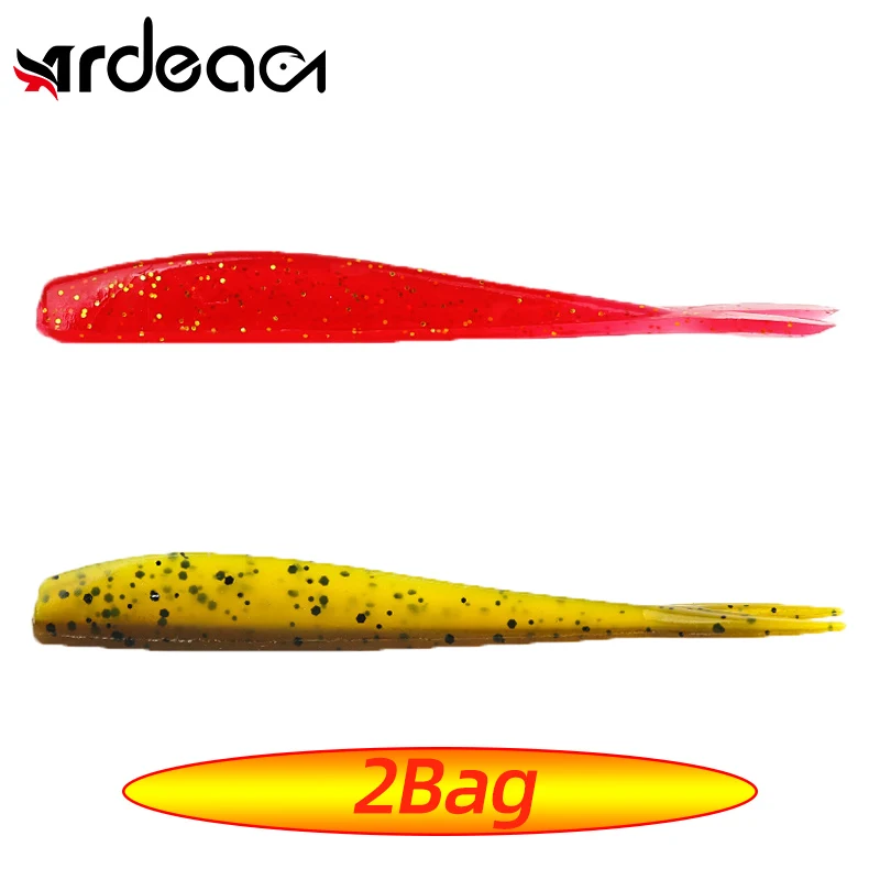 

ARDEA Jerk Shad Minnow Fishing Lure 65mm/72mm Small Soft Forked Tail Fish Easy Shiner Swimbait Silicone Worm Artificial Tackle