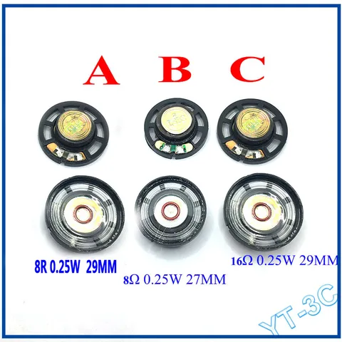 Мини динамик 8 16 32 Ом 0.25Вт