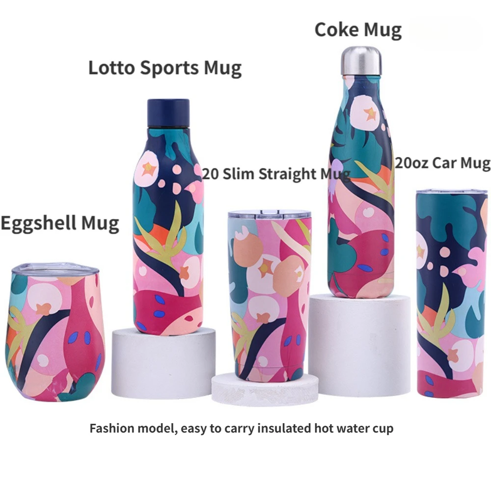 Double-layer Stainless Steel Insulated Vacuum Bottle Gradien