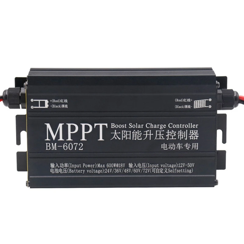 Контроллер заряда солнечной батареи BM6072 600 Вт MPPT Boost для 24 В 36 48 60 в 72 солнечная