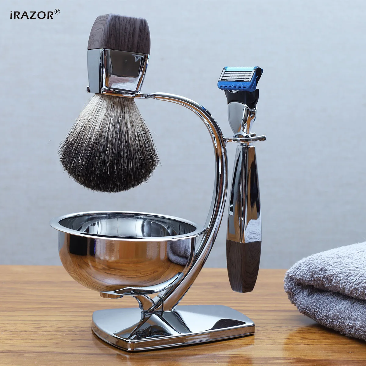iRAZOR 5-слойная бритва с лезвием для влажного бритья мужчин в роскошной подарочной