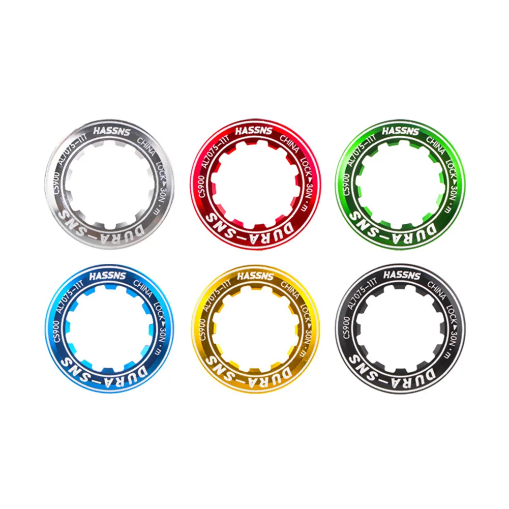 

Bike Bicycle Freewheel Lock Cover Aluminum Alloy MTB Road Bike Cover Locking Ring Fixing For 8/9/10/11 Speed Cassettes Bolt Part