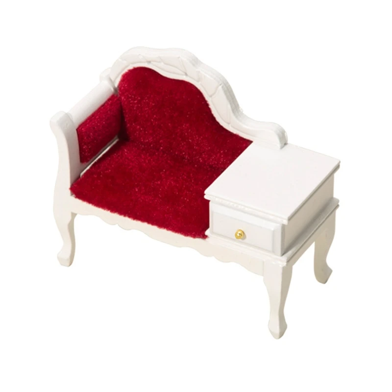 

1/12 миниатюрная фигурка дивана для отдыха мебель для кукольного домика для спальни
