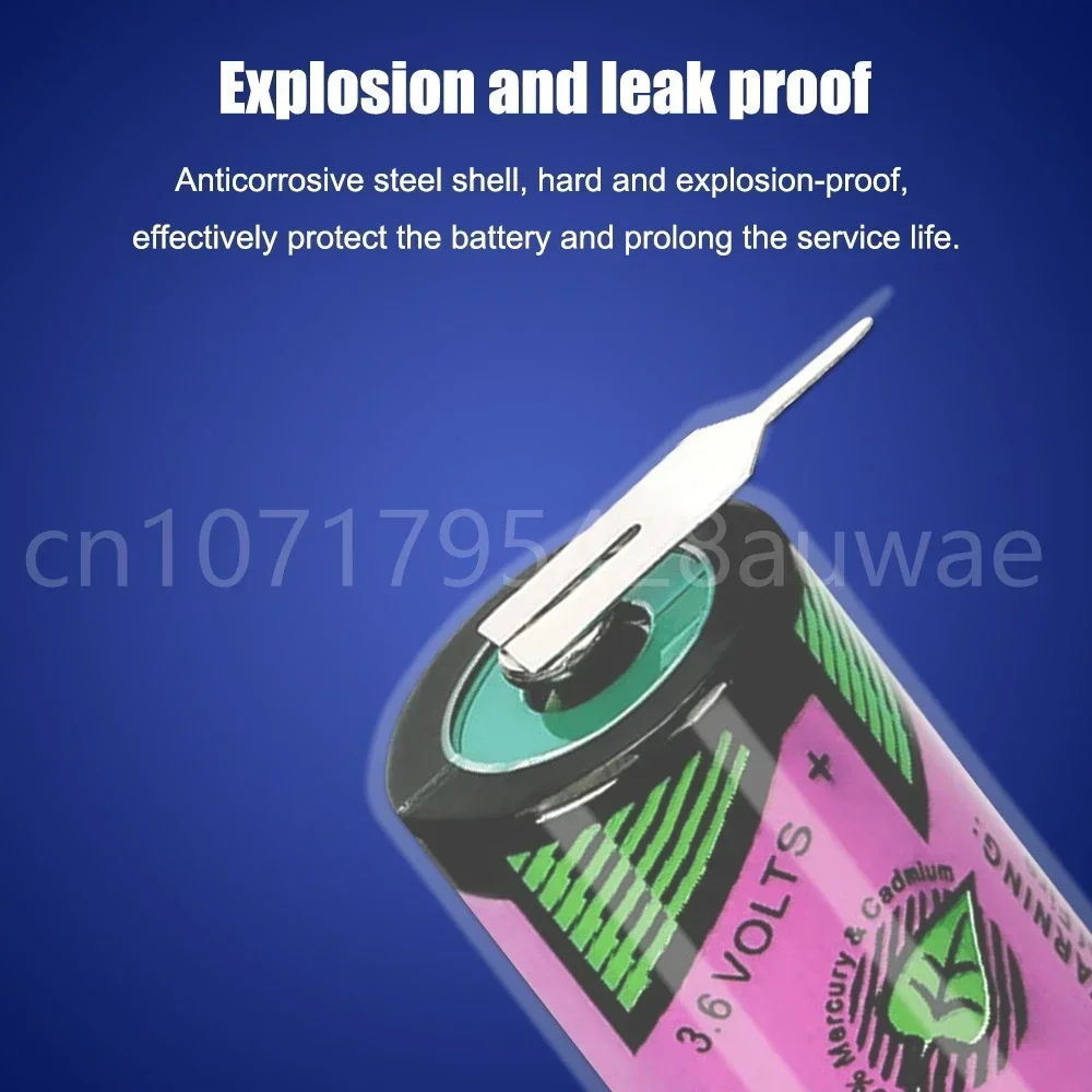 4PCS ER14250 1/2AA TL-5902 3.6V 1200mAh Primary Dry Lithium Battery With Pins For CNC Machine Water Gas Meter Smoke Alarm