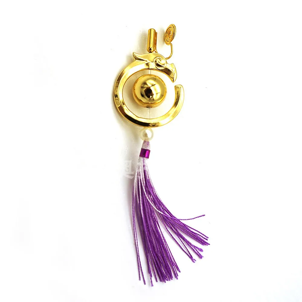

Anime Honkai:Star Rail FuXuan Ear Clips Plated 18K Gold Tassle Dangle Earrings For Woman Jewelry Cosplay Props Girl's Earrings