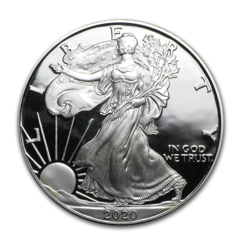 Изящные серебряные коллекционные монеты 1 унция американские подарок на Новый