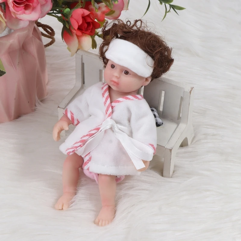 6-дюймовая игрушка-обнимашка для малышей силиконовая кукла девочек подарок детей