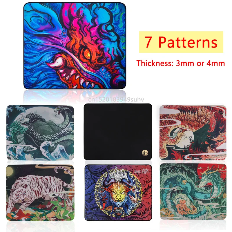 

480 мм × 400 мм коврик для мыши Esports Tiger Wuxiang серия игровой коврик для мыши East Dragon гибкий резиновый коврик 3 мм нескользящий большой