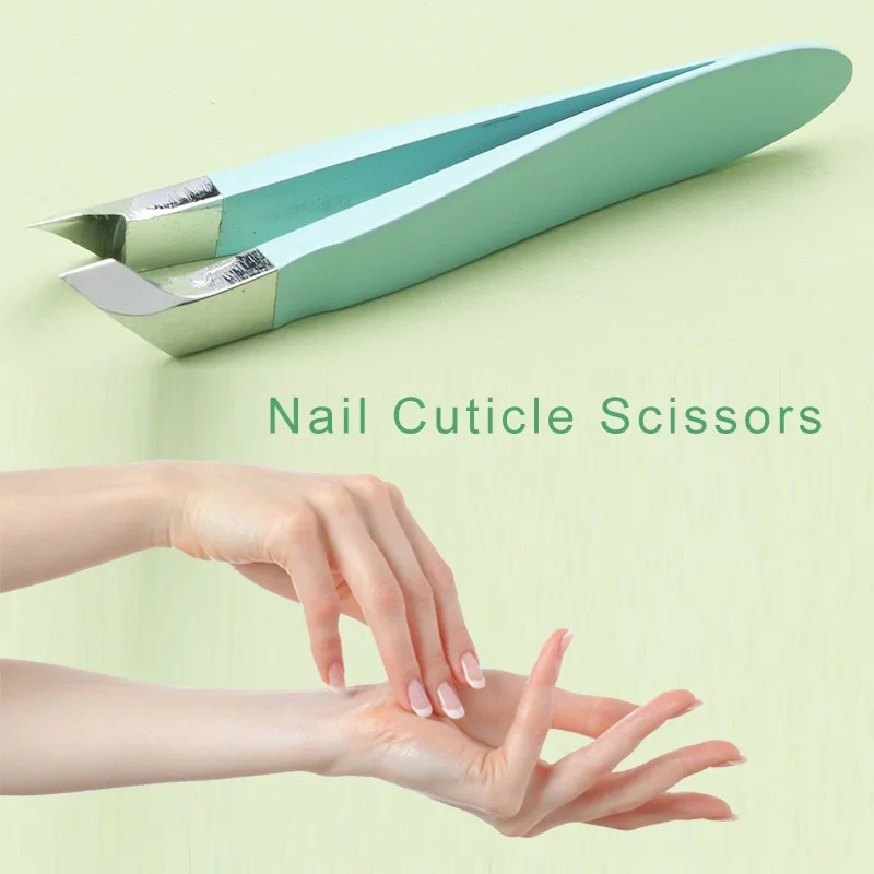 Small Nail Cuticle Scissors Tweezers Mini Clipper Cutter Trimmer for Finger &Toe Dead Skin Remove Pedicure Tools