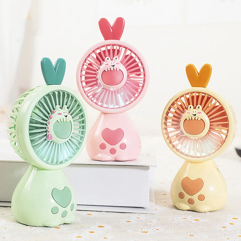 

1Pc Cat Mini Handheld Fan Portable Cartoon USB Fan Rechargeable Air Cooler USB Gadgets Outdoors Summer For Student Office