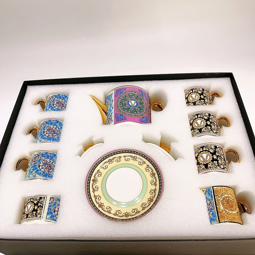 Винтажная кружка кофе блюдце молока конфета набор для послеобеденного чая чашка