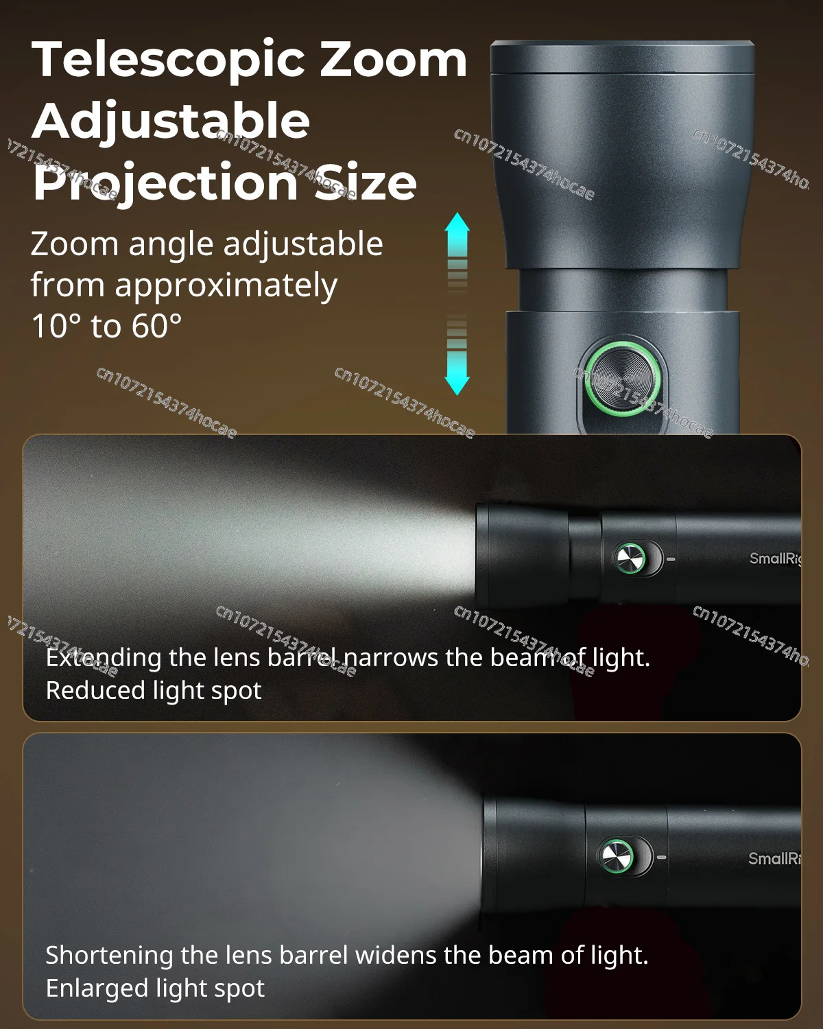 Портативный фокусируемый светодиодный светильник RF 10C с более 20 световыми